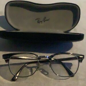 Ray-Ban RX5154 5750 Clubmaster, Blue Gray Prescription Glasses 51-21-145